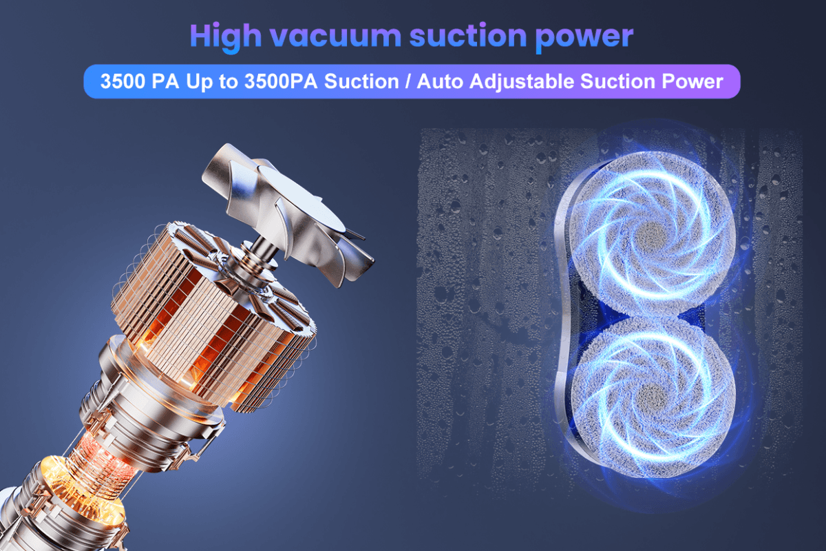 High vacuum suction power